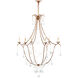 Elizabeth 6 Light 35.5 inch Rhine Gold Chandelier Ceiling Light, Lillian August Collection